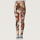Leggings Camo de peau de serpent (Devant)