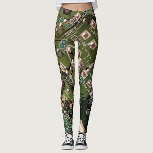 Leggings Camo du circuit vert de l'armée (Devant)