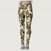 Leggings Camo du désert (Devant)