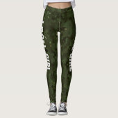 LEGGINGS CAMO GREEN LG FILLE LOCALE (Devant)