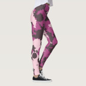 Leggings Camo Mauve Pink Paint Splatz (Droite)