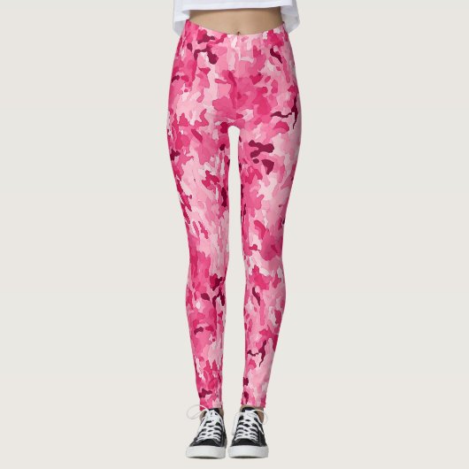 Leggings Camo rose (Devant)
