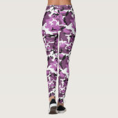 Leggings Camo rose violet (Dos)