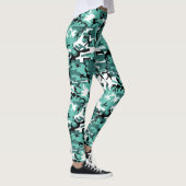 Leggings Camo turquoise (Droite)