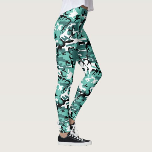 Leggings Camo turquoise (Droite)