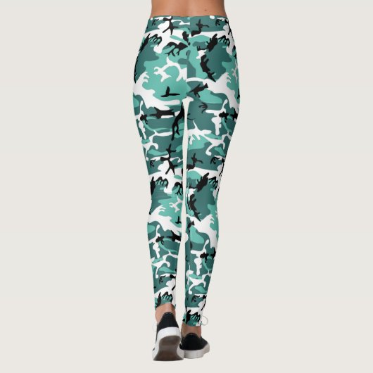 Leggings Camo turquoise (Dos)