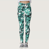 Leggings Camo turquoise (Devant)