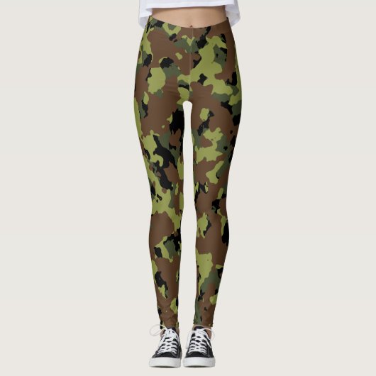 Leggings Camo vert (Devant)