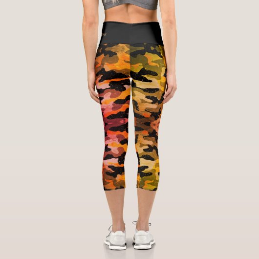 Leggings Camoflorange Capri (Verso)