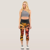 Leggings Camoflorange Capri (Recto)