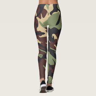 Leggings Camou Brown vert