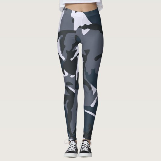Leggings Camou gris (Devant)