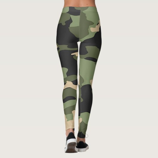 Leggings Camou vert (Dos)