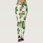 Leggings Camouflage animal blanc mignon Motif sans joint (Dos)