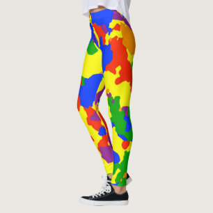 Leggings Camouflage arc-en-ciel