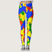 Leggings Camouflage Arc-en-ciel Camo (Devant)