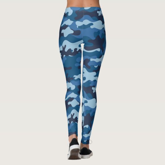 Leggings Camouflage bleu (Dos)
