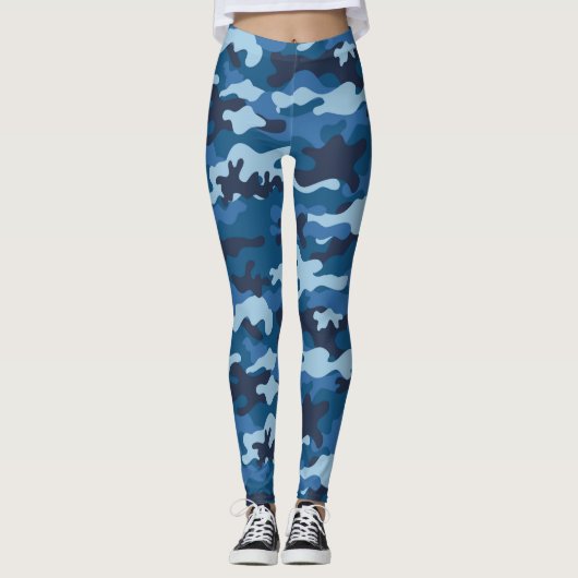Leggings Camouflage bleu (Devant)