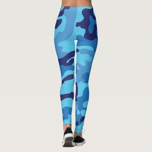 Leggings Camouflage bleu (Dos)