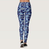 Leggings Camouflage Bleu (Dos)