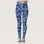 Leggings Camouflage Bleu (Devant)