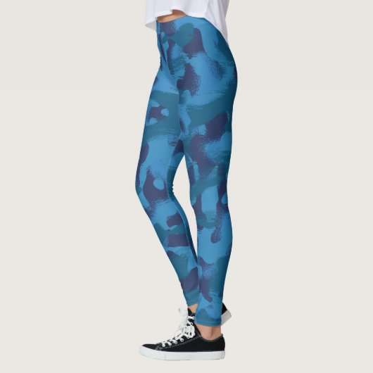 Leggings camouflage bleu (Gauche)