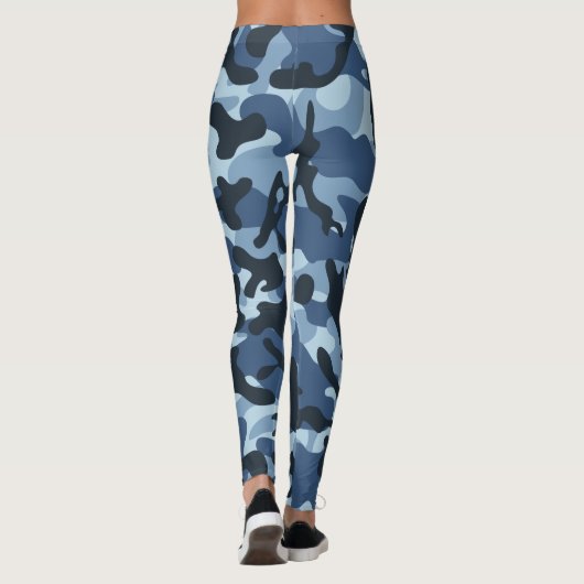 Leggings Camouflage bleu (Dos)