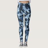 Leggings Camouflage bleu (Devant)