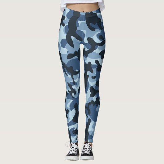 Leggings Camouflage bleu (Devant)