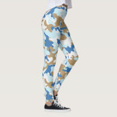 Leggings Camouflage bleu et beige (Droite)