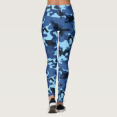 Leggings Camouflage bleu multicolore (Dos)