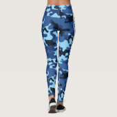 Leggings Camouflage bleu PERSONNALISER (Dos)