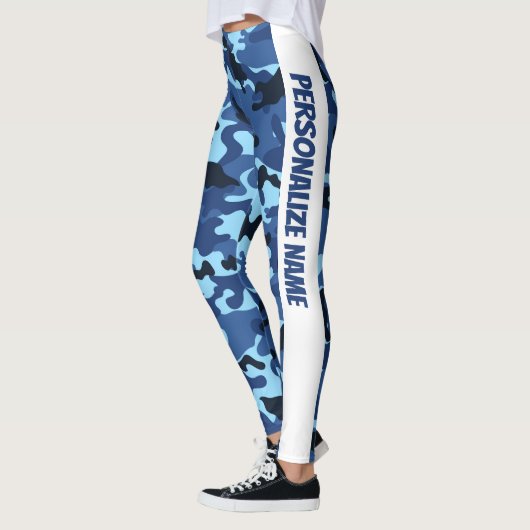 Leggings Camouflage bleu PERSONNALISER (Gauche)