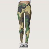 Leggings Camouflage Bois Camouflage (Devant)
