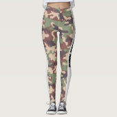 Leggings Camouflage Brown terrestre PERSONNALISER (Devant)