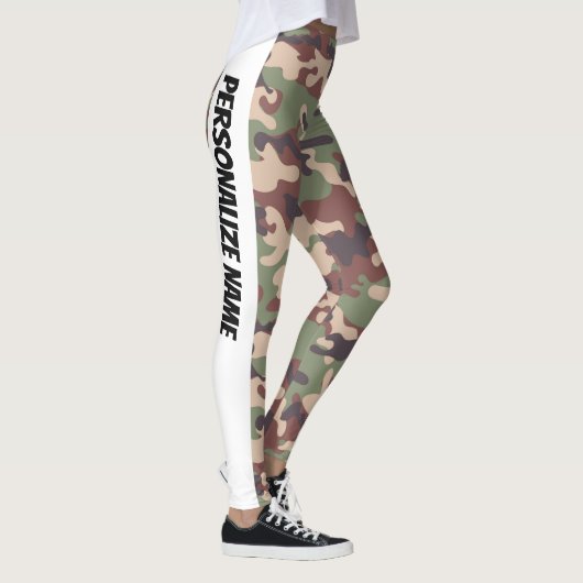 Leggings Camouflage Brown terrestre PERSONNALISER (Droite)