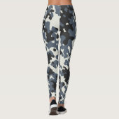 Leggings Camouflage Camo Police Gris Noir Blanc (Dos)