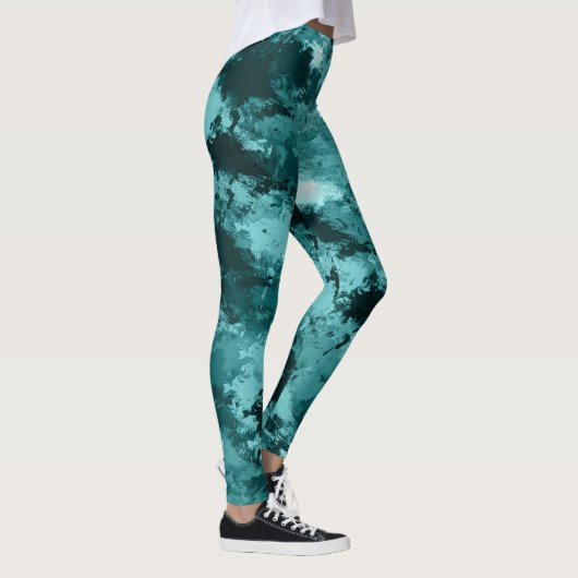 Leggings Camouflage Camo turquoise (Droite)