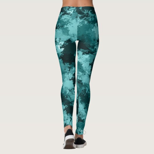Leggings Camouflage Camo turquoise (Dos)