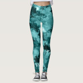 Leggings Camouflage Camo turquoise (Devant)
