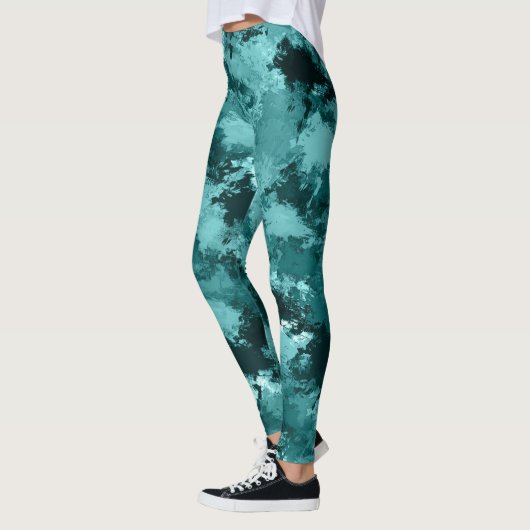 Leggings Camouflage Camo turquoise (Gauche)