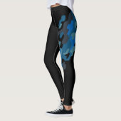 Leggings Camouflage Camo vintage Streak Blue (Gauche)