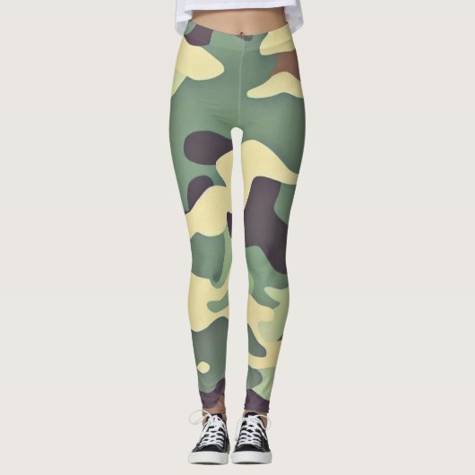 Leggings Camouflage classique en bois (Devant)