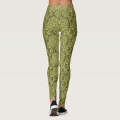 Leggings Camouflage de cactus vert olive (Dos)