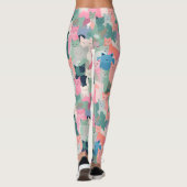 Leggings Camouflage de chat Pastel Colours (Dos)