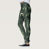 Leggings Camouflage de chat vert foncé (Gauche)