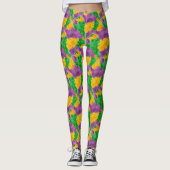Leggings Camouflage de Pointillize d'aquarelle de mardi (Devant)
