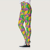 Leggings Camouflage de Pointillize d'aquarelle de mardi (Gauche)