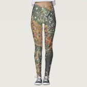 Leggings Camouflage déliche caché et votre texte (Devant)