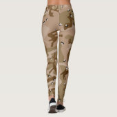Leggings Camouflage Désert Avec Galets, Militaire, Armée (Dos)